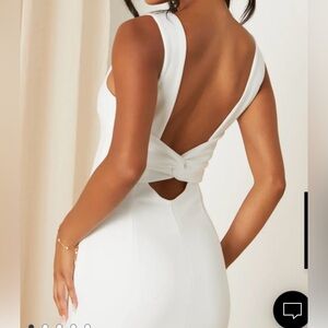 Love In Your Eyes Ivory Knotted Mermaid Maxi Dress